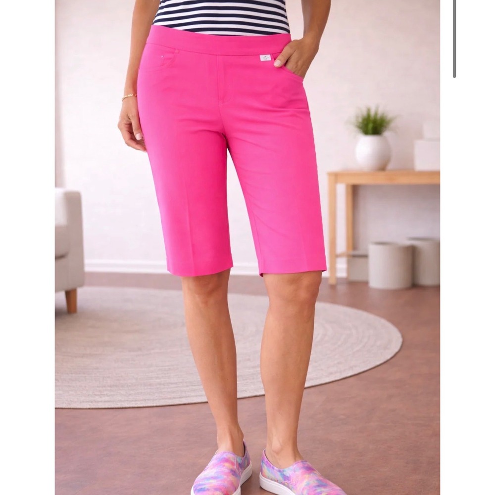 Lulu-B 10" Bermuda Shorts – Hot Pink – Women's Size 6 – NWT